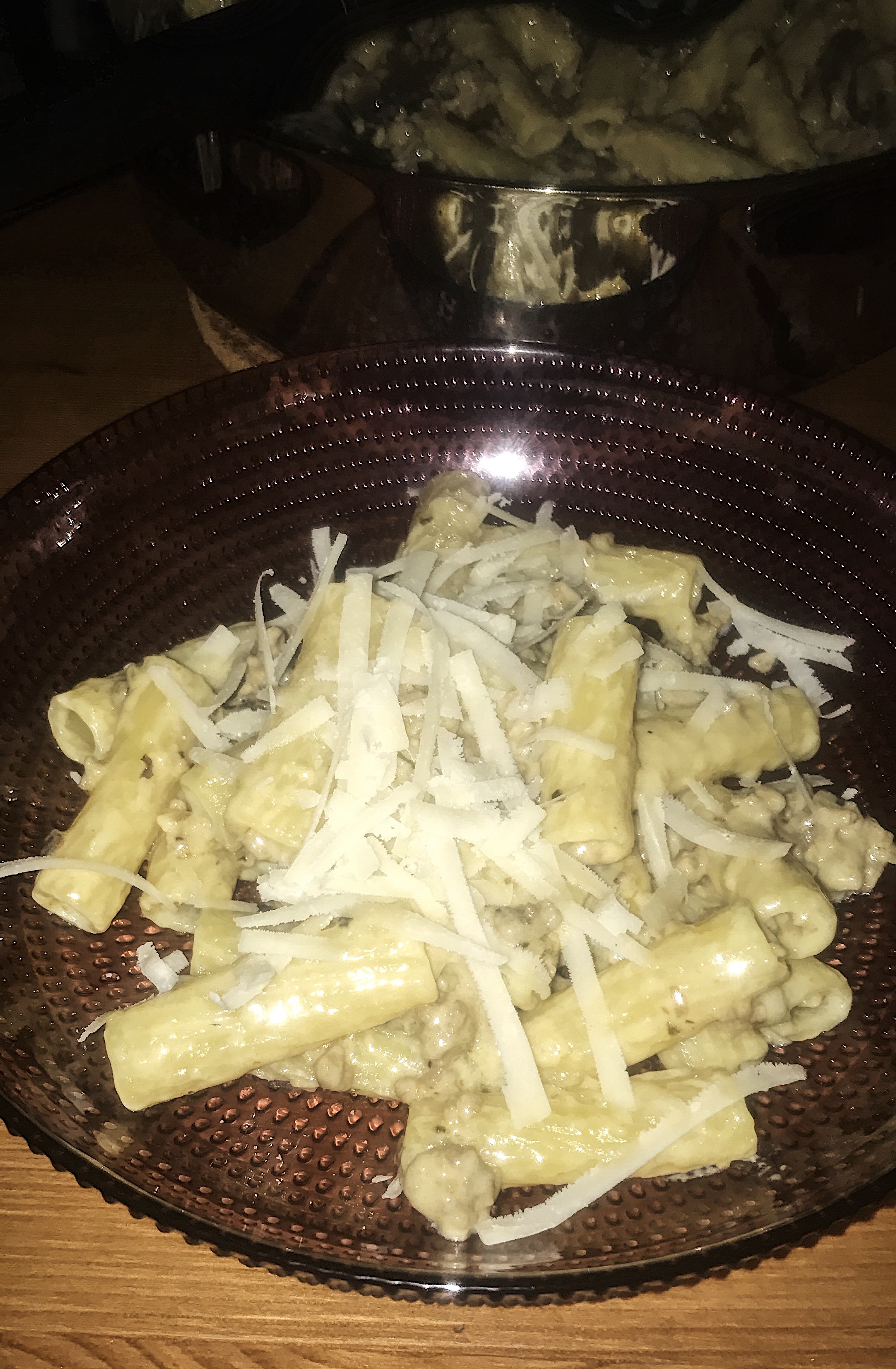 “Italian sausage” pasta